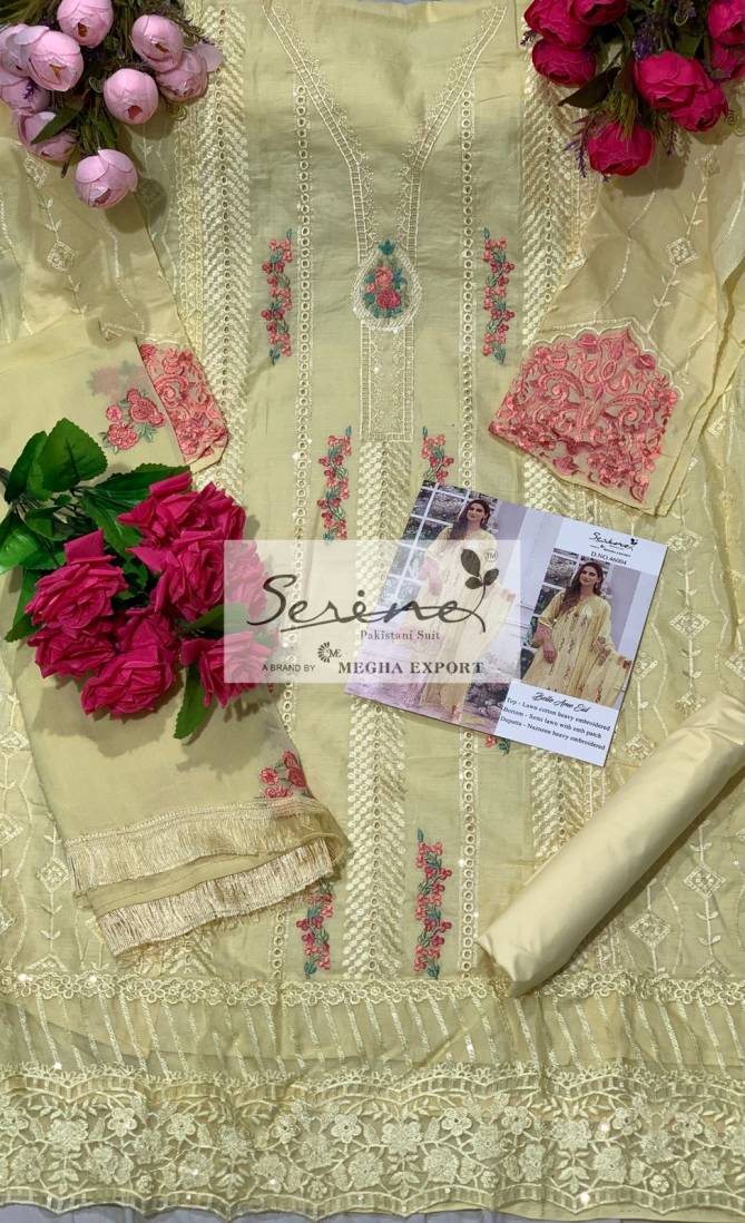 Serene Belle Ame Eid Lawn Cotton Fancy Designer Festive Wear Pakistani Salwar Kameez Collection